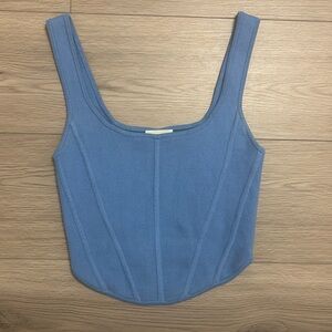 Aritzia Wilfred squareneck sculpt knit bustier tank size small